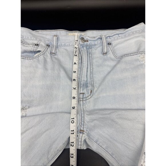 Madewell Women's The Slouchy Boyjean Light Wash Distressed Jeans Sz 30 - Picture 12 of 13